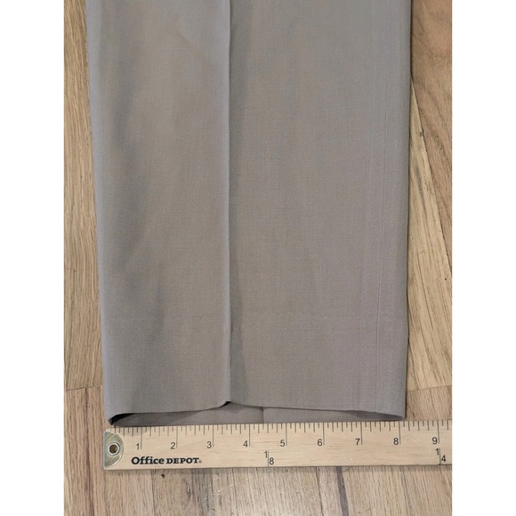 Vtg Feldini Tan Pleated Wool Dress Pants Mens Size 36x30 Slacks Trousers Beige - Picture 5 of 9